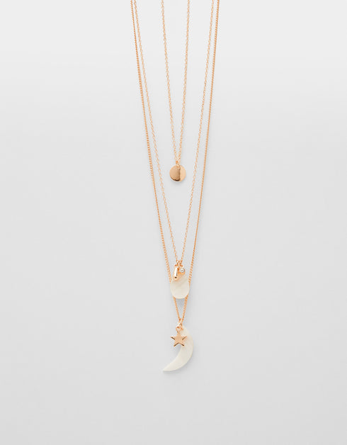 Multi-strand chain necklace