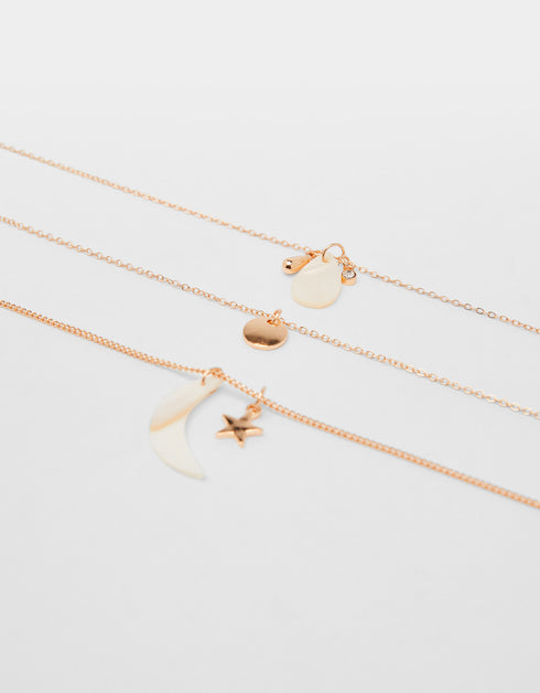 Multi-strand chain necklace