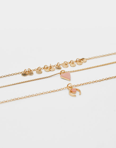 Set of chain necklaces