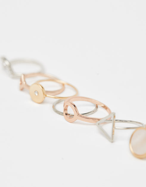 Set of diamanté rings