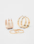 Set of hoop earrings