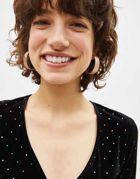 Set of hoop earrings