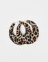 Maxi leopard hoop earrings