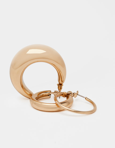 Pairs of hoop earrings