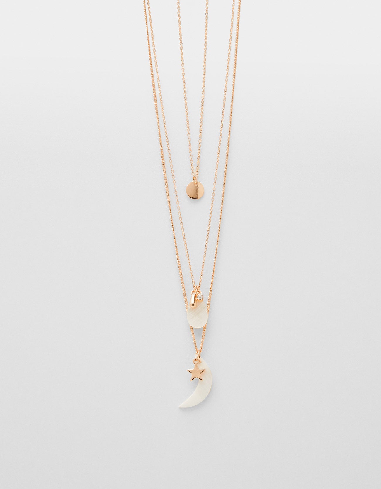 Multi-strand chain necklace
